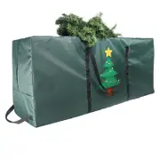 Christmas Tree Storage Bag - Christmas Tree (Single print), Fits Up Heavy Duty 600D Oxford Xmas Holiday Tree Bag with Durable Handles & Dual Zipper 122 * 38 * 51cm (Green)
