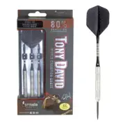 Formula Sports 22g Tony David Slim Barrel/Shaft 80% Tungsten Darts Steel Points