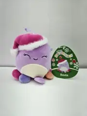 Squishmallow Beula The Octopus 4" Plush Ornament Stuffed Animal 2024