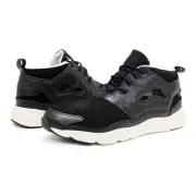 Mens Reebok Furylite Chukka Size 11 Black Leather Lined Sneakers NEW