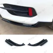 2P ABS Gloss Black For Honda Civic 10th 16-21 Rear Bumper Splitter Lip Protector (for: Honda Civic)