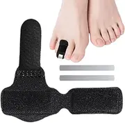 Toe Straightener, Breathable Toe Straighteners for Crooked Toes, Portable Toe Wraps, Cushioned Broken Toe Splint for Toe Alignment, Curled Toes, Bent Toes