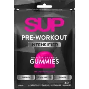 SUP Pre-Workout Intensifier High Performance 40 Gummies - Strawberry Flavour