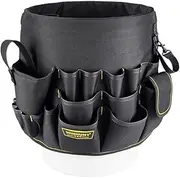 AIMALL 56-Pocket Bucket Tool Bag – 11.8in Large Capacity Maintenance Organizer with 600D Oxford Cloth, Multi-Functional Tool Storage for Hardware and Repairs