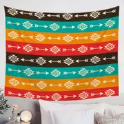 Multi Colored Aztec Pattern Tapestry