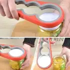 4-in-1 Multi-function Can Opener Bottle Cap Lid Opener Easy Grip Rubber Twister