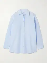 [TOTEME] TOTEME - Organic Cotton-poplin Shirt - Light blue - DK42 DK 42 Blue