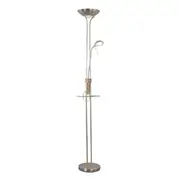 Myron USB LED Light Modern Floor Lamp Light Metal Shade - Antique Brass