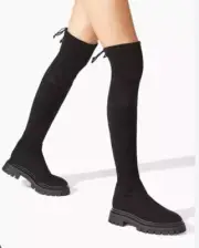 Stuart Weitzman Bedfordland Drawstring Over-The-Knee Boots Sz 8.5 $995
