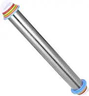 PHENOFICE Adjustable Stainless Steel Rolling Pin Non Stick Dough Roller with Thickness Control for Baking Pizza Cookies and Bread Versatile Kitchen Tool for Accurate Measurements