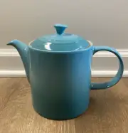 "Caribbean" LE CREUSET Grand Teapot 1.3 Liter Large Stoneware Ombre *2nd Choice*