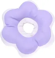 1Pc Pet Cat Protective Collar Soft and Comfortable Neckwear for Scratch Design for Use Purple Easy to Put and Take Off