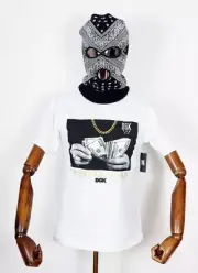 DGK Skateboards t-shirt Tee Countin Loot white IN S Dirty Ghetto Kids