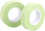 Baluue 2pcs Eyelash Extension Supplies Eyelash Extension Tools Eyelash Patches Fabric Eyelash Tape Lash Pads Extensions Eyelashes Grafting Tape Adhesive Eyelash Tapes Medical Tape Green
