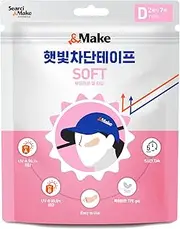 Searci&Make 99.8% sunscreen patch Hydro Cool Jumbo size, golf accessories gifts Sun Protection UV facial face tape (Soft D)