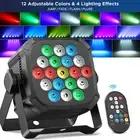 80W 19LED Par Lights RGBWYP+CYAN DMX DJ Disco Party Stage Lighting Remote AU