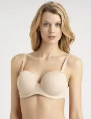 NWT Wacoal Red Carpet Strapless Underwire Bra 854119 BEIGE Sz 34H W/ STRAPS