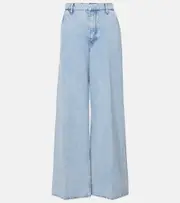 [Frame] Frame High-rise wide-leg jeans 28 blue
