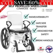 New Rebotec Genf Self Propelled Shower Commode Wheelchair Maneuverability Safest