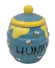 Disney Winnie The Pooh HUNNY Bees Honey Pot Ceramic Cookie Jar NIB