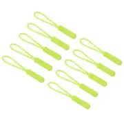 Zipper Pulls Extension Handle Cord, 10 Pack Cylindrical Head, Fluorescent Green