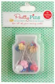 LORI HOLT PRETTY QUILTING PINS ~ 60 Count ~ RILEY BLAKE ~ .7mm X 45mm