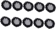 VICASKY 10Pcs Dancer Snood Hair Bun Holding Hairnet Elastic Lace Design Bun Cover for Women for Weddings Dinners and Everyday Use Elegant Hair Accessories