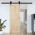 Wooden Sliding Barn Door Space Saving Modern Design Home Bedroom Kitchen Doors