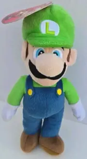 Super Mario Luigi, plush toy, 13", age 3+, TM 2012 Nintendo
