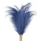 37.8in Pampas Grass Decor, 7 Pcs Artificial Pampas Grass Bulk, Blue