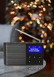 YaakinComp K3 Portable Radio, DAB/DAB+ Digital, FM Radio, Bluetooth, MP3 Player, Rechargeable Battery, 12 Hours Playback, 40 Presets, Dual Alarm, 2.5 W Speaker, (Black)