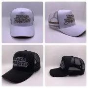NEVER WORRIED TRUCKER HATS (WHITE)