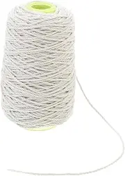 Milisten Burlap Rope 1.8mm Cotton Twine Rope Heavy Duty Twine String for Gardening Crafts Decor DIY 100m Roll
