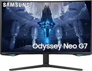 [Samsung] Odyssey Neo G75B, 32-inch Curved Gaming Monitor, 3840x2160, 165Hz, HDMI 2.1/DP 1.4, Height Adjustable Stand, UHD resolution, Nvidia G-sync compatible
