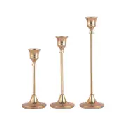 3pc Candlestick Set - French Gold