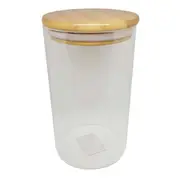 Scullery Bamboo Glass Canister with Bamboo Lid 950ml
