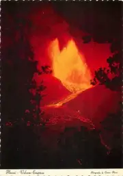 Kilauea Iki Volcano eruption—Vintage Photo by Camera Hawaii, New, Dexter Supreme