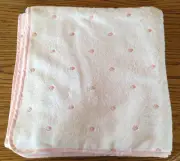 New Vintage Yves Delorme 32 X 62" Bath Sheet Towel Perle Pink Cotton