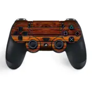 Skins Decal Wrap for PS4 / PS4 Pro Controller - Red Deep Mahogany Wood Pattern