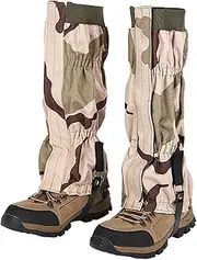 Snake Gaiters Men, Travel Leg Protection Covers, Anti-Wear Sand-Proof Calf Gaiters, 45cm Black Adjustable Pair for Hiking Hunting Snow Farm Outdoor Survival, Multicolor, 45cm