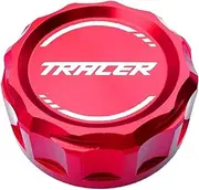 jiningxinxin Compatible with Tracer 900gt 700gt Tracer 9/GT 7/GT Motorcycle Accessories Rear Reservoir Cap Cover & Tire Valve Caps(HHG Red)