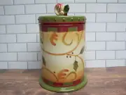 2005 Demdaco Large Canister Jar Lid Deb Hrabik Crimson Berries NOS