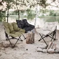在飛比找momo購物網優惠-【AOTTO】免安裝戶外露營蓬鬆舒適折疊椅(露營椅 折疊椅 