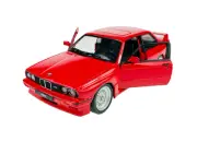 BBURAGO 1988 BMW 3 SERIES M3 E30 RED 1:24 DIE CAST METAL MODEL NEW IN BOX