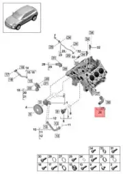 Genuine PORSCHE Macan 95B Union With Seal Feed PAC121137 (for: Porsche)
