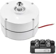 LAPOOH 200W Three-Phase Alternator Rare Earth Permanent Magnet Generator 750rpm 12V High Speed Permanent Magnet Generator AC Alternator with Controller for Vertical Horizontal Wind Turbine