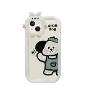 P15 Blue Dog Tpu Phone All-pack Cover Soft Case for Iphone 14 Pro Max