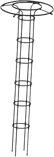 Leefasy Garden Obelisk Trellis, Vertical Umbrella Trellis Tower Frame, Plant Climbing Frame, Outdoor Flower Support Cage for Vines, 210cm Height