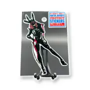 Quirky Fun Japan Sticker Sexy Warden BDSM Leather Rabbit Mask Whip B-Side Label