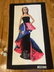 Moschino Jeremy Scott Barbie Doll Vintage Beach Towel New With Tags!